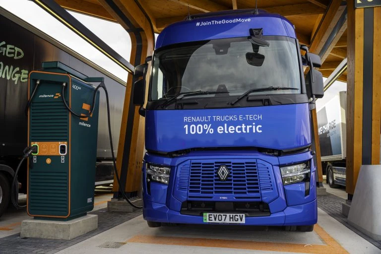Public Charging Map for EV Trucks